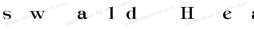 swald Heavy Regular字体转换